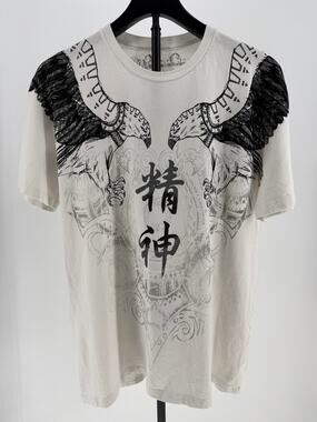 Key Closet Eagle Graphic Shirt Mens L Japanese Kanji Y2K Tattoo Streetwear USA
